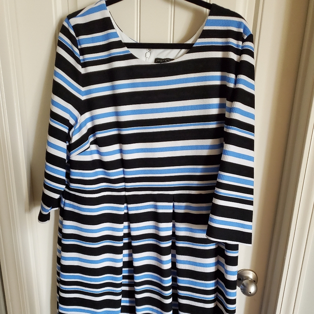 Lane Bryant Striped Midi Dress Size 24